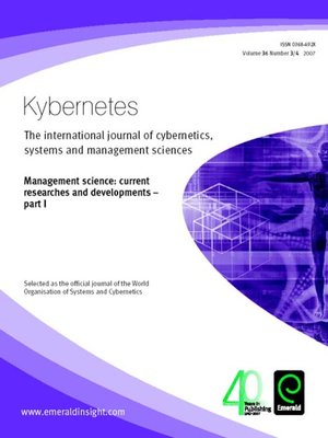 cover image of Kybernetes, Volume 36, Issue 3 & 4